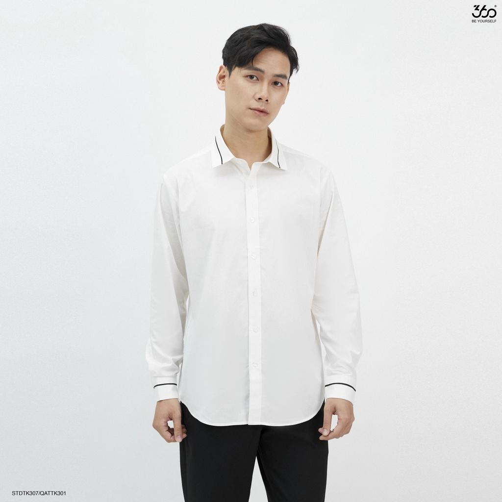 Áo sơ mi dài tay nam local brand 360 BOUTIQUE chất vải cao cấp form Regular Fit - STDTK307