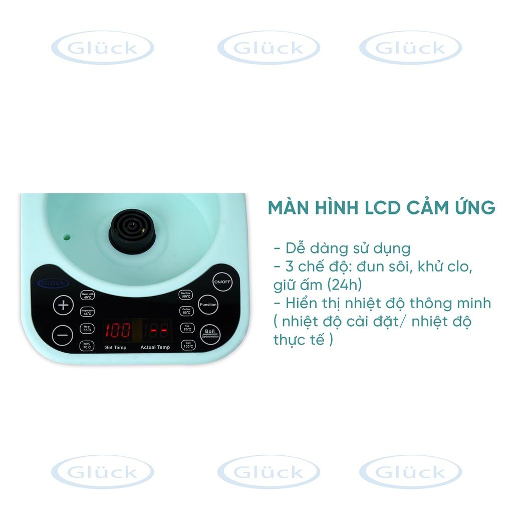 Máy đun nước hâm sữa đa năng GP21 khử clo giữ ấm nước an toàn Gluck Official