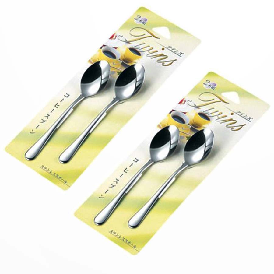 Bộ 2 set thìa inox cao cấp uống trà - Hàng nội địa Nhật
