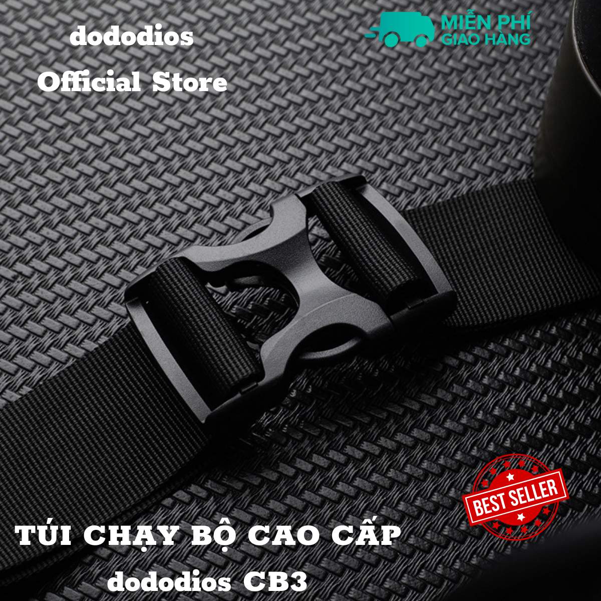 Đai chạy bộ, túi chạy đeo hông phản quang, túi đựng điện thoai tập gym dododios, túi đeo khi tập thể thao, túi chéo đeo trước ngực - chính hãng dododios - Mã CB3