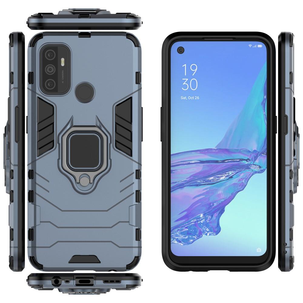 Ốp lưng cho Oppo A53 iron man chống sốc kèm nhẫn xoay chống xem video bảo vệ camera