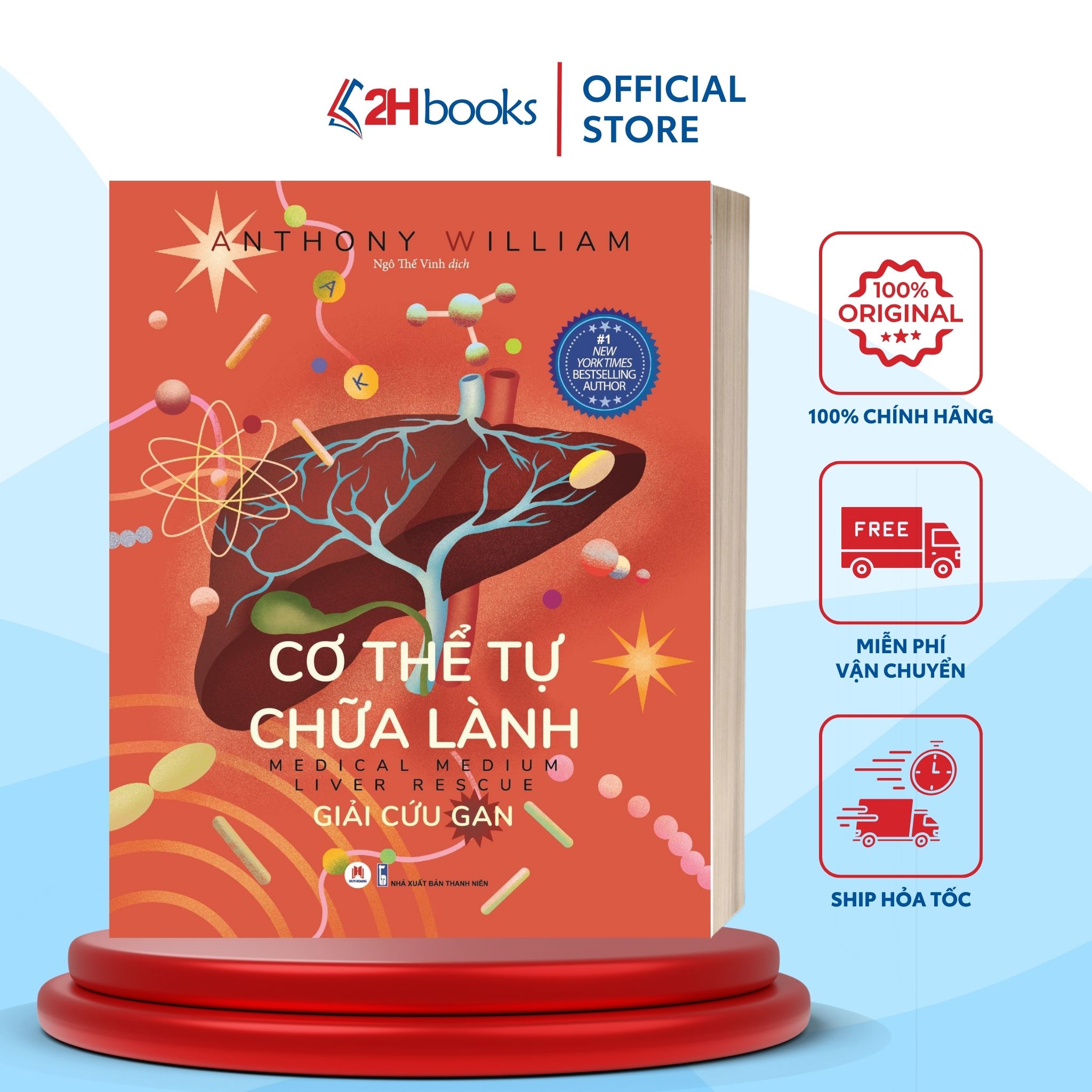 Sách - Cơ thể tự chữa lành - Giải cứu gan. (Quyển 3) - Sách Y Học- Sức Khoẻ - 2H Books