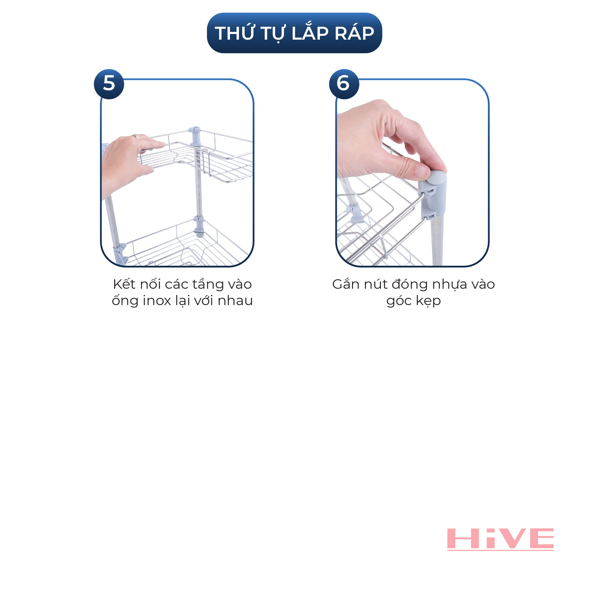 Kệ Tam Giác đa năng Inox 2/3/4 Tầng Cao Cấp