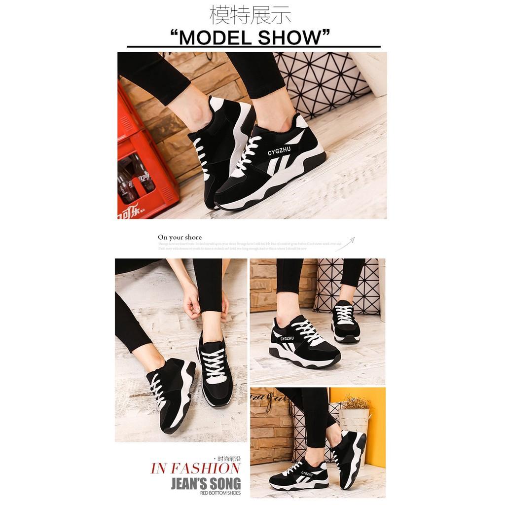 Giày sneaker thể thao chạy bộ nữ chất liệu thông thoáng