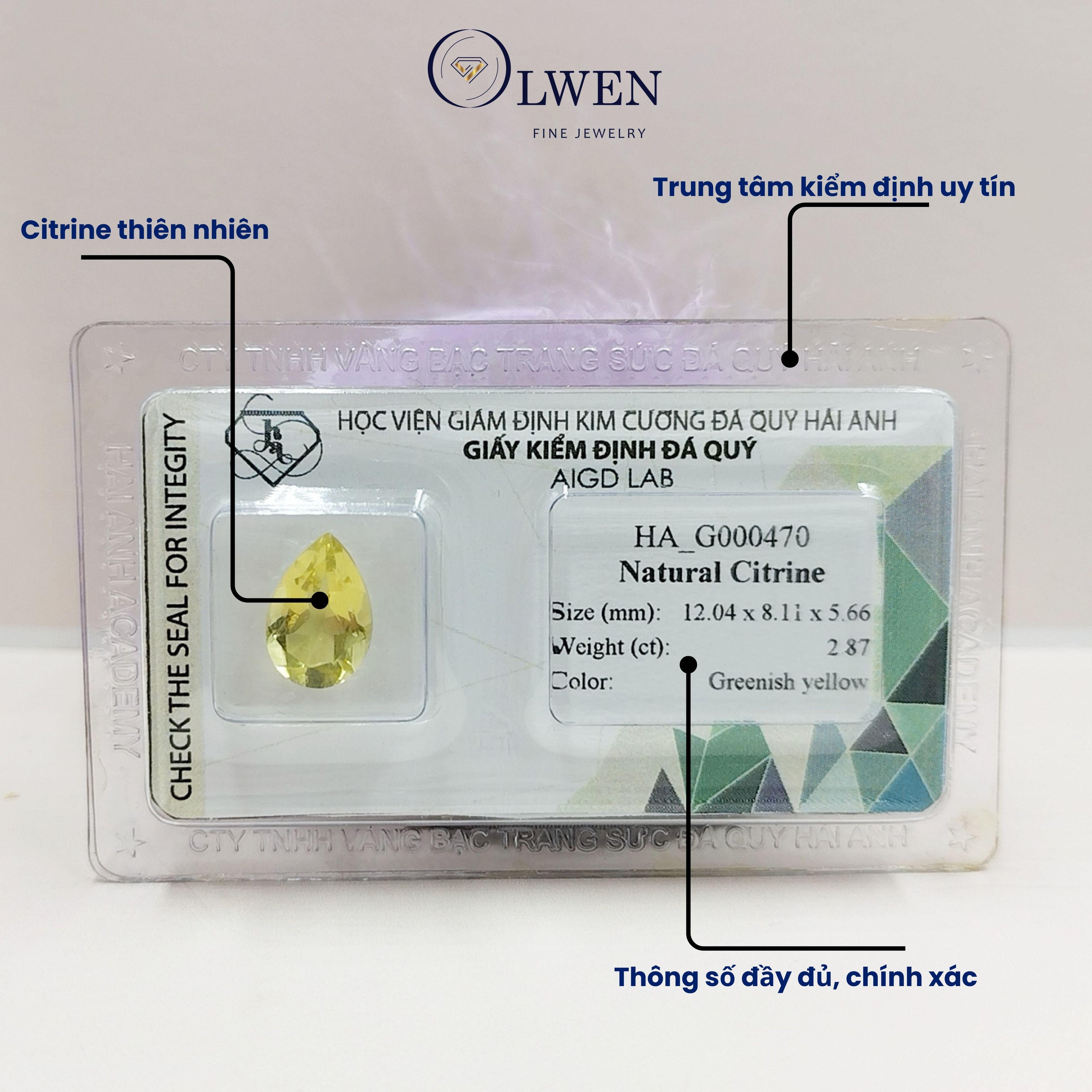 Viên đá thạch anh vàng thiên nhiên HA_G000470