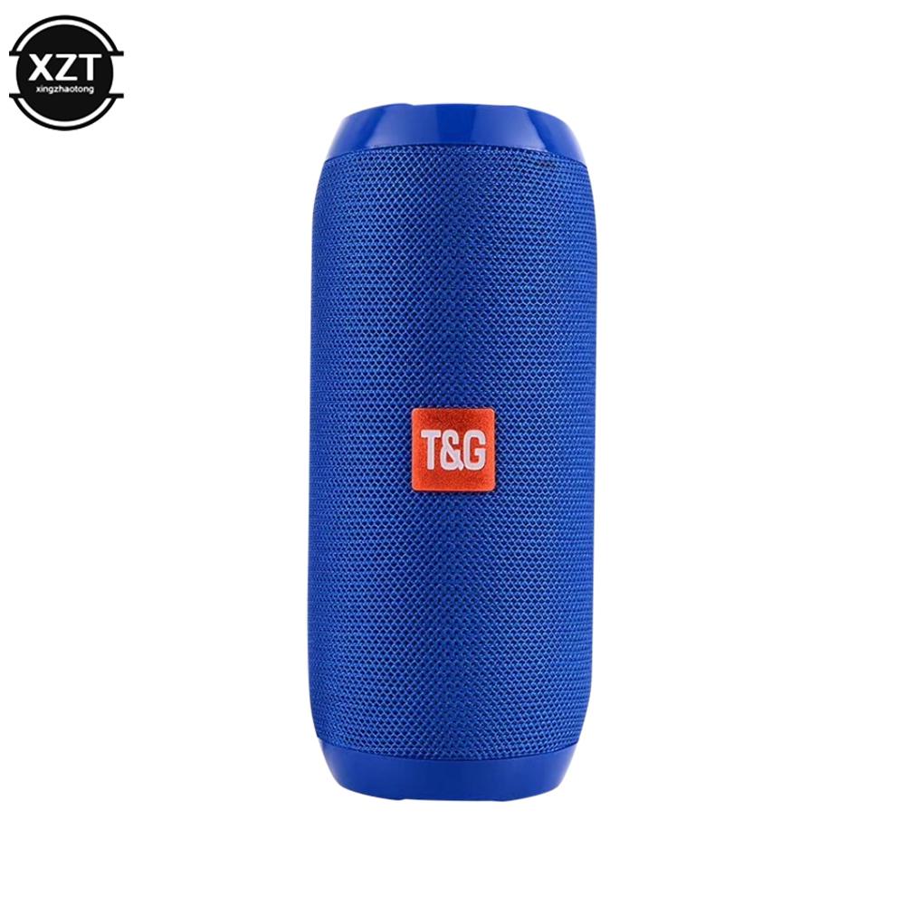 Mới TG117 Loa Bluetooth không dây chống nước TWS Máy nghe nhạc di động ngoài trời Máy nghe nhạc MP3 Loa siêu trầm Thẻ TF Loa có thể gọi được Màu sắc: Xanh đỏ
