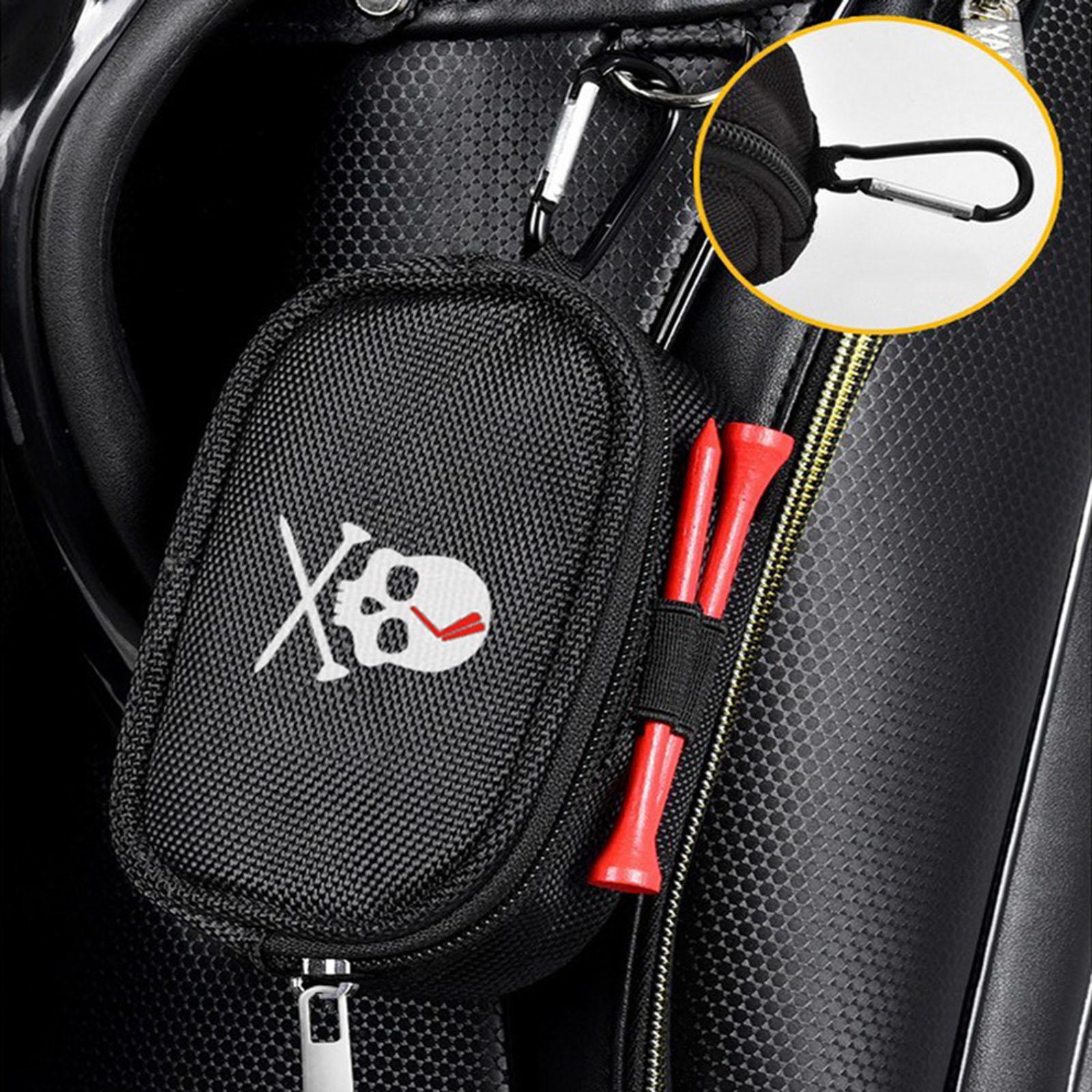 3x Golf Ball Pouch Holder Belt Golf Ball with Zipper And Tees Golf Club