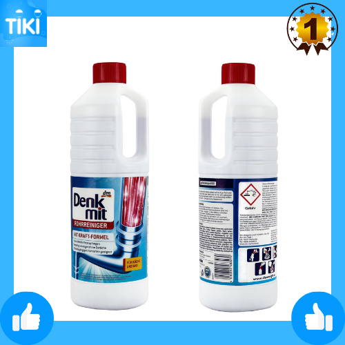 Thông cống, thông tắc làm sạch đường ống 1L DENKMIT Rohrreiniger, 1 l