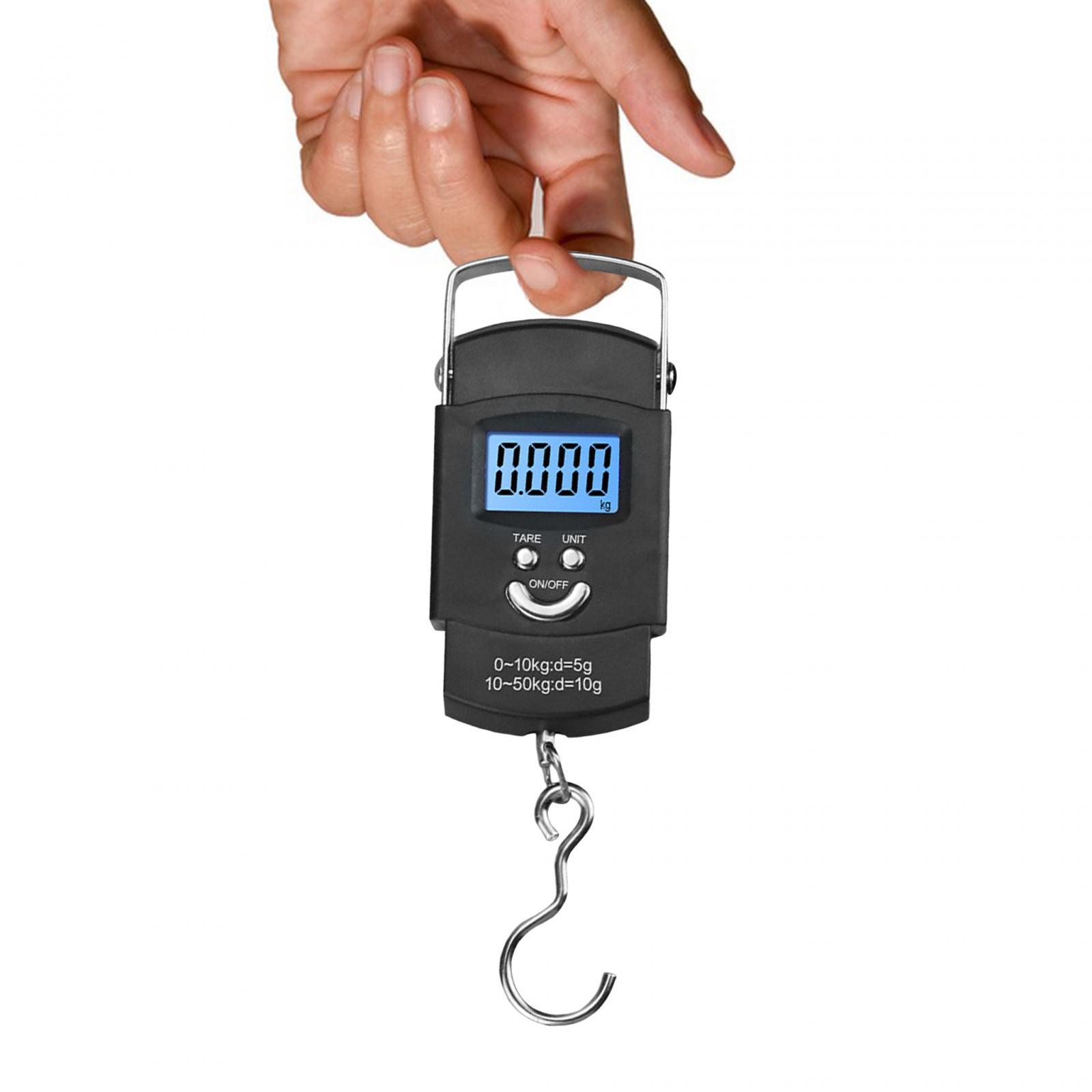 Fishing Digital Scale Hanging Travel Bag Backlight LCD Screen Suitcase Scale