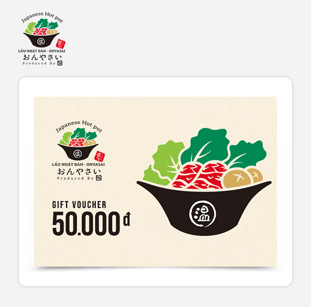 Giftpop - Phiếu Quà Tặng On-Yasai Shabu Shabu 50K 