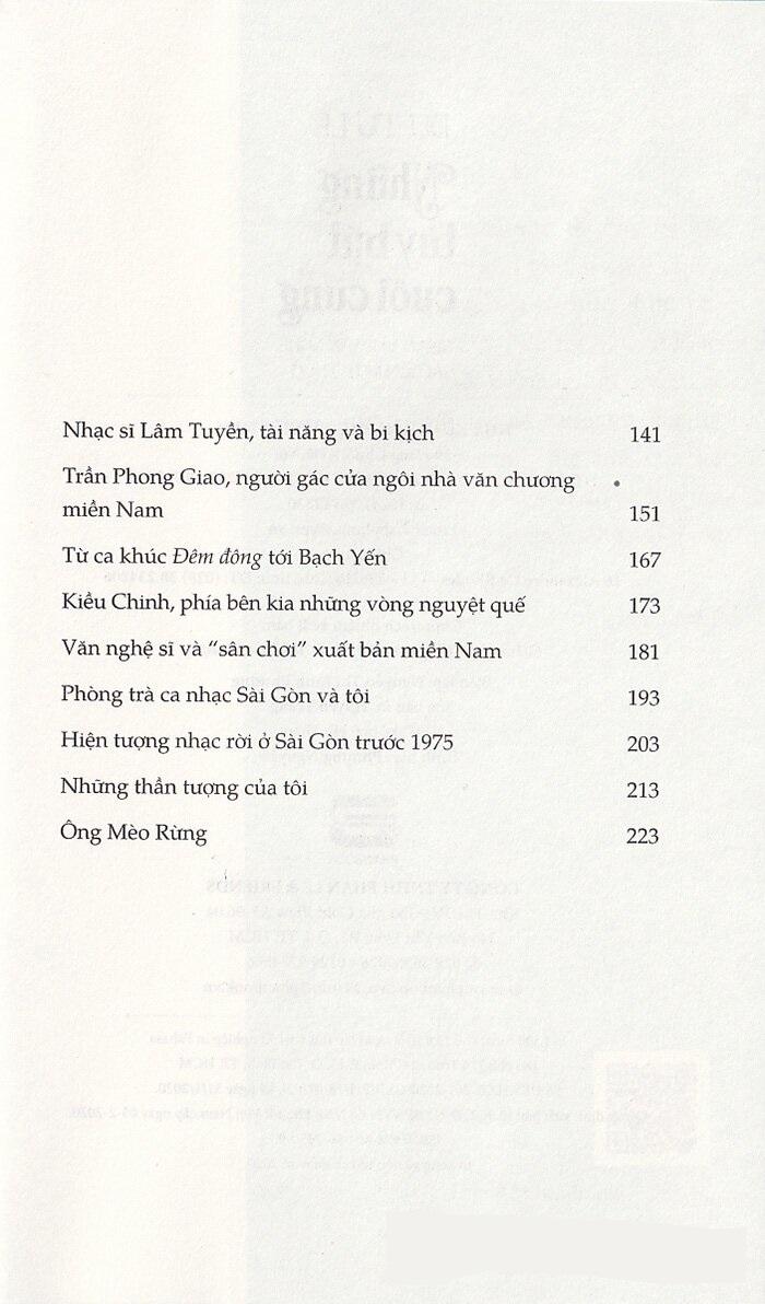 Những Tùy Bút Cuối Cùng