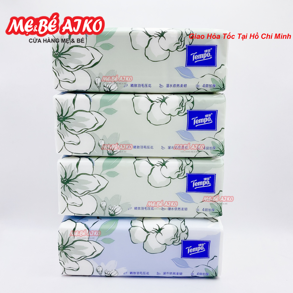 Khăn Giấy Rút Cao cấp Tempo - 4 Lớp Bền Dai, An Toàn Cho Da
