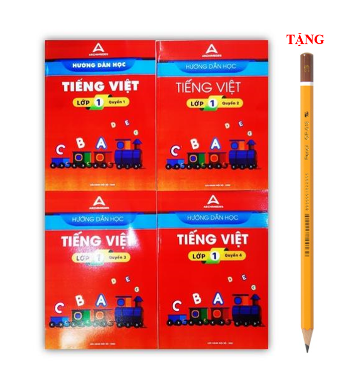 Sách - Combo 4 cuốn Hướng dẫn học tiếng việt lớp 1