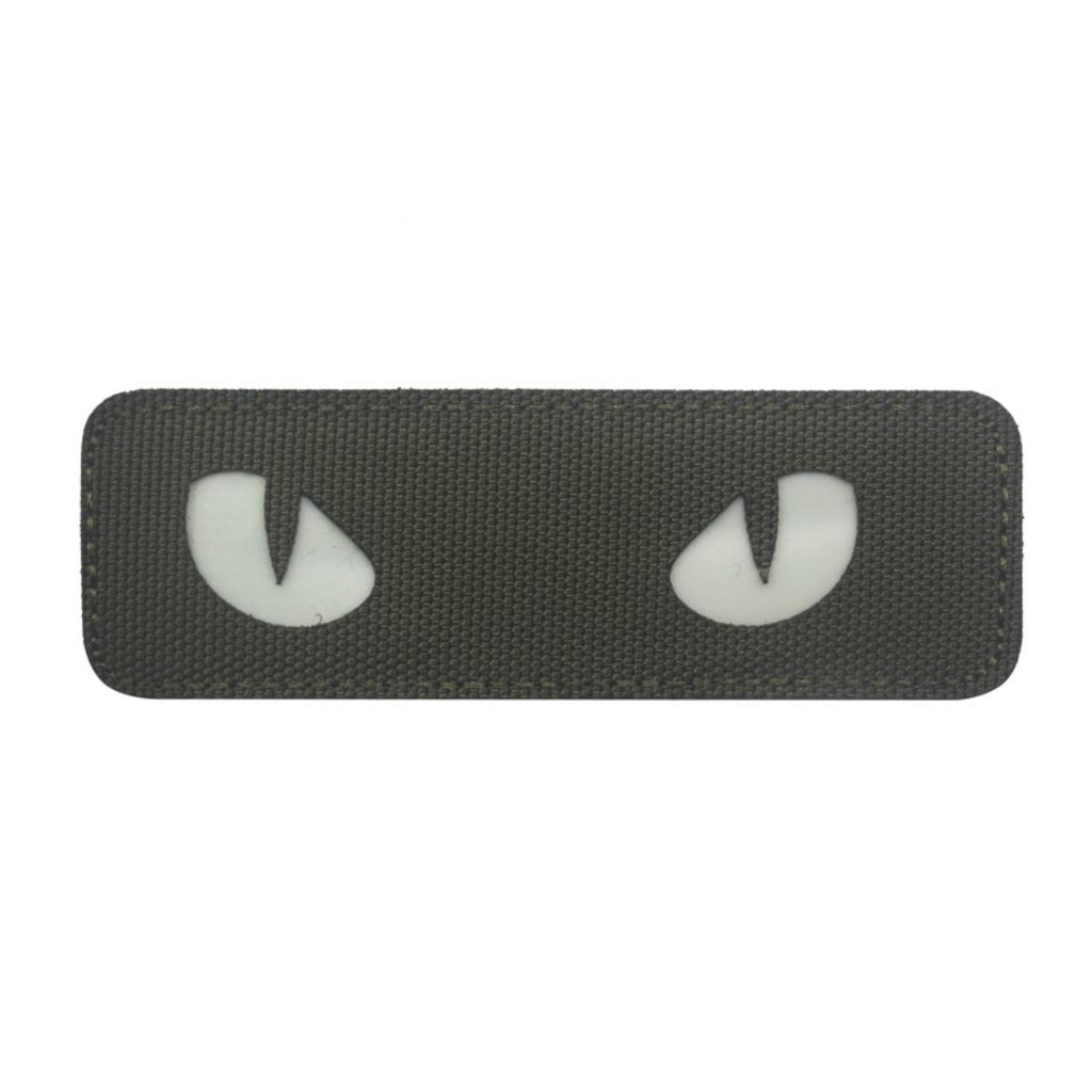 Patch_velcro mắt mèo dạ quang_chiến thuật_dã ngoại
