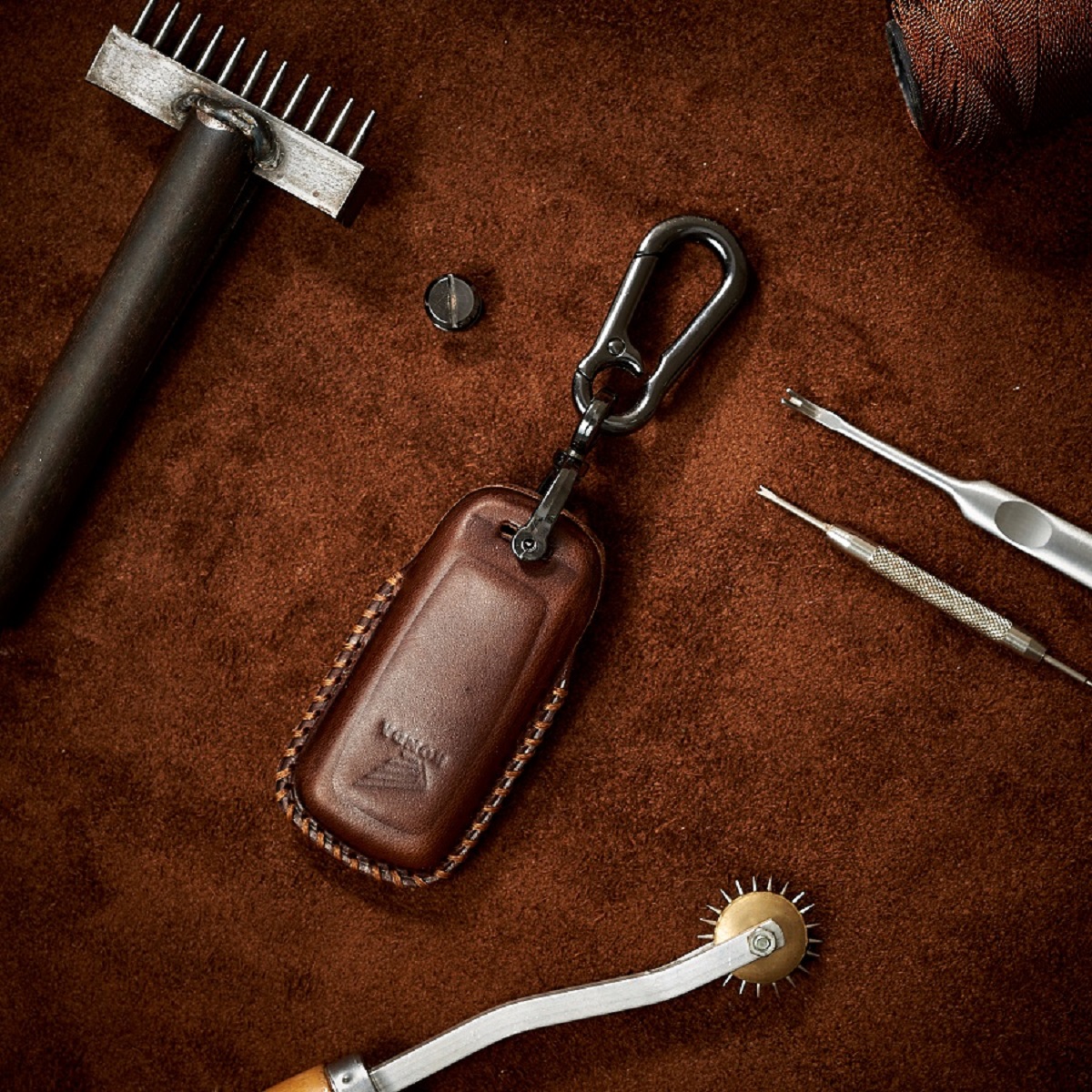 Bao da chìa khóa xe máy SH150i/ SH350i da bò thật sang trọng tặng móc khóa - hàng chính hãng