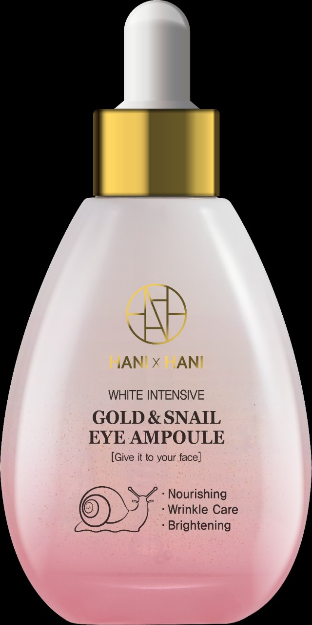 Ampoule Tinh chất Ốc Sên Làm Mờ Nếp Nhăn Vùng Mắt, Trắng Da mặt Hani x Hani 50G/ Hani x Hani White Intensive Gold Snail Eye Ampoule For Face