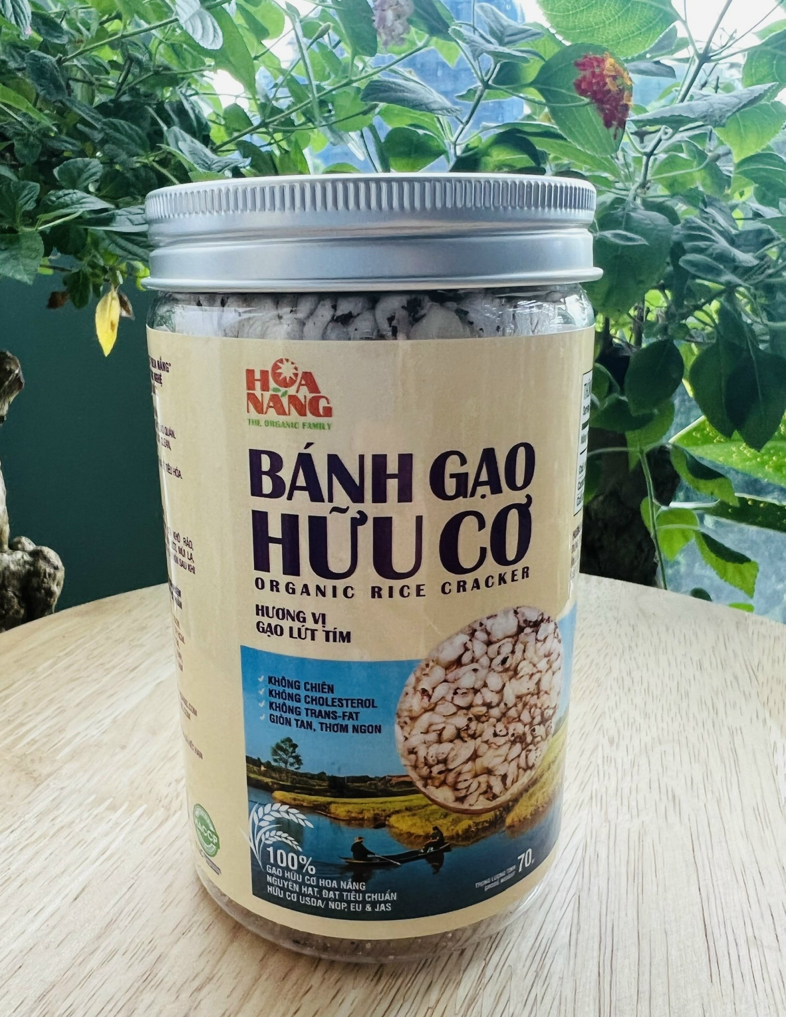 Bánh Gạo Hữu Cơ Hương Vị Gạo Lứt Tím - Hoa Nắng