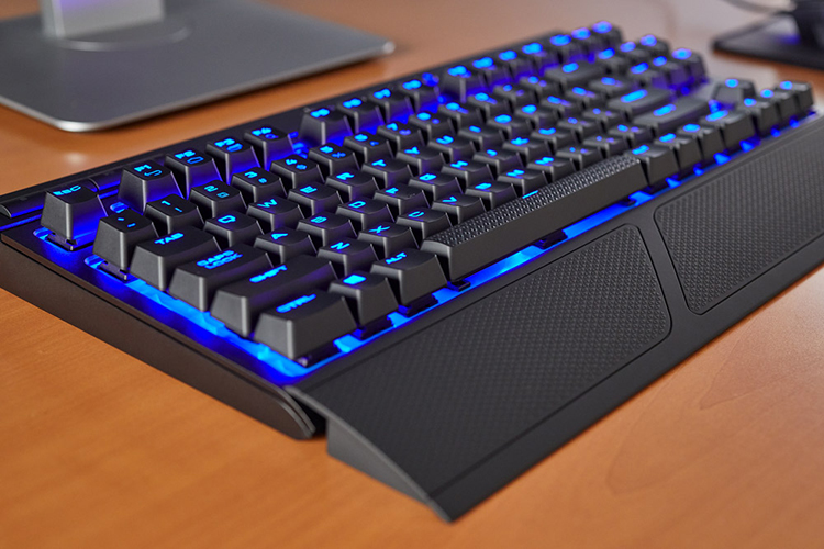 Bàn Phím Cơ Không Dây Corsair K63 LED Blue Cherry MX Red Switch Tenkeyless - Hàng Chính Hãng