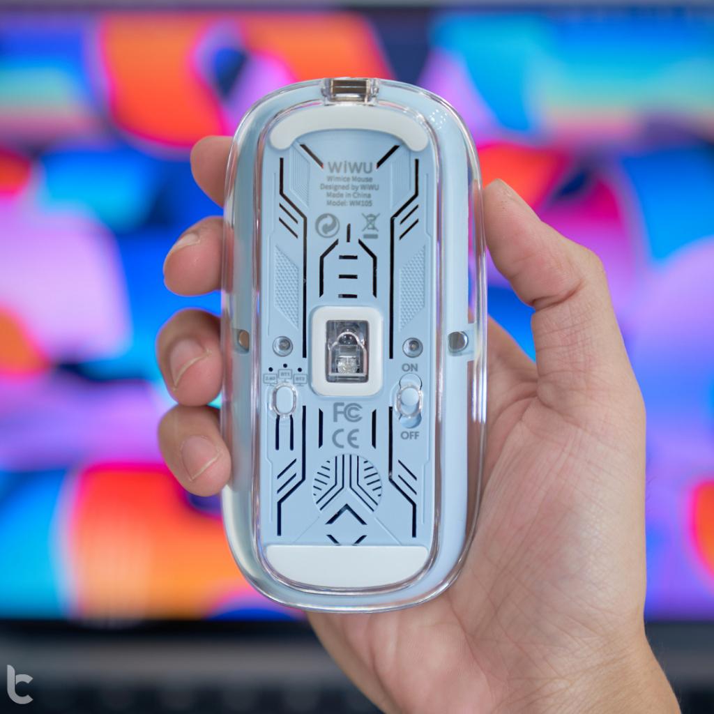 Chuột Trong Suốt WIWU Crystal Magnetic Wireless Mouse WM105
