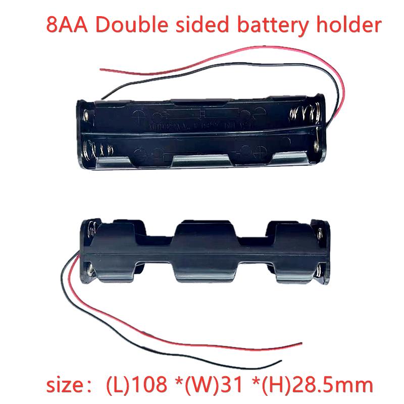 2 3 4 6 8 10 Khe cắm Hộp đựng pin AA Hộp đựng pin AA LR6 HR6 Hộp đựng có dây dẫn Hộp đựng bảo vệ Bateria Màu sắc: 2 CÁI