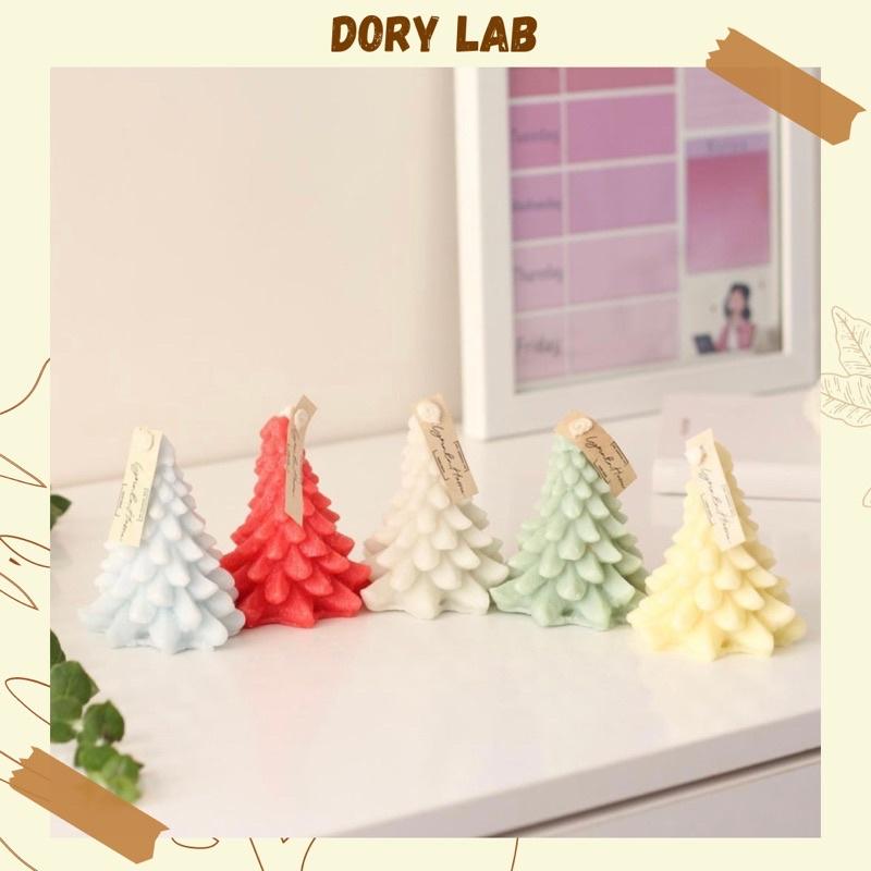 Nến Thơm Giáng Sinh Hình Cây Thông Tán Xoè, Quà Tặng - Dory Lab