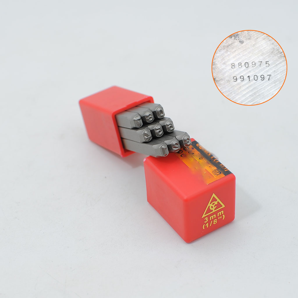 Bộ đóng số Xuôi Đài Loan cỡ 3mm