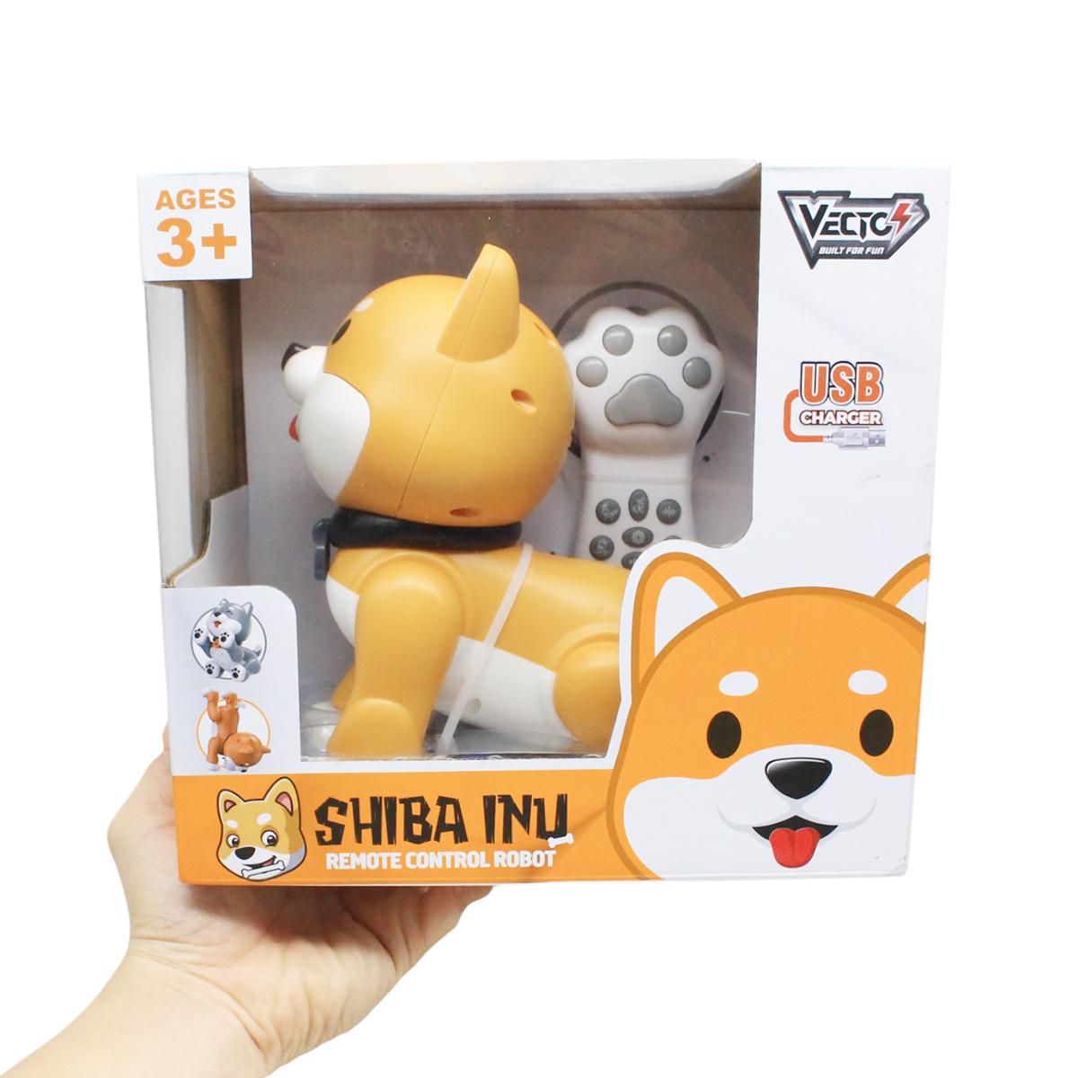 Đồ Chơi Robot Chú Chó Shiba Năng Động Có Điều Khiển - Vecto VTK47/BR - Màu Nâu