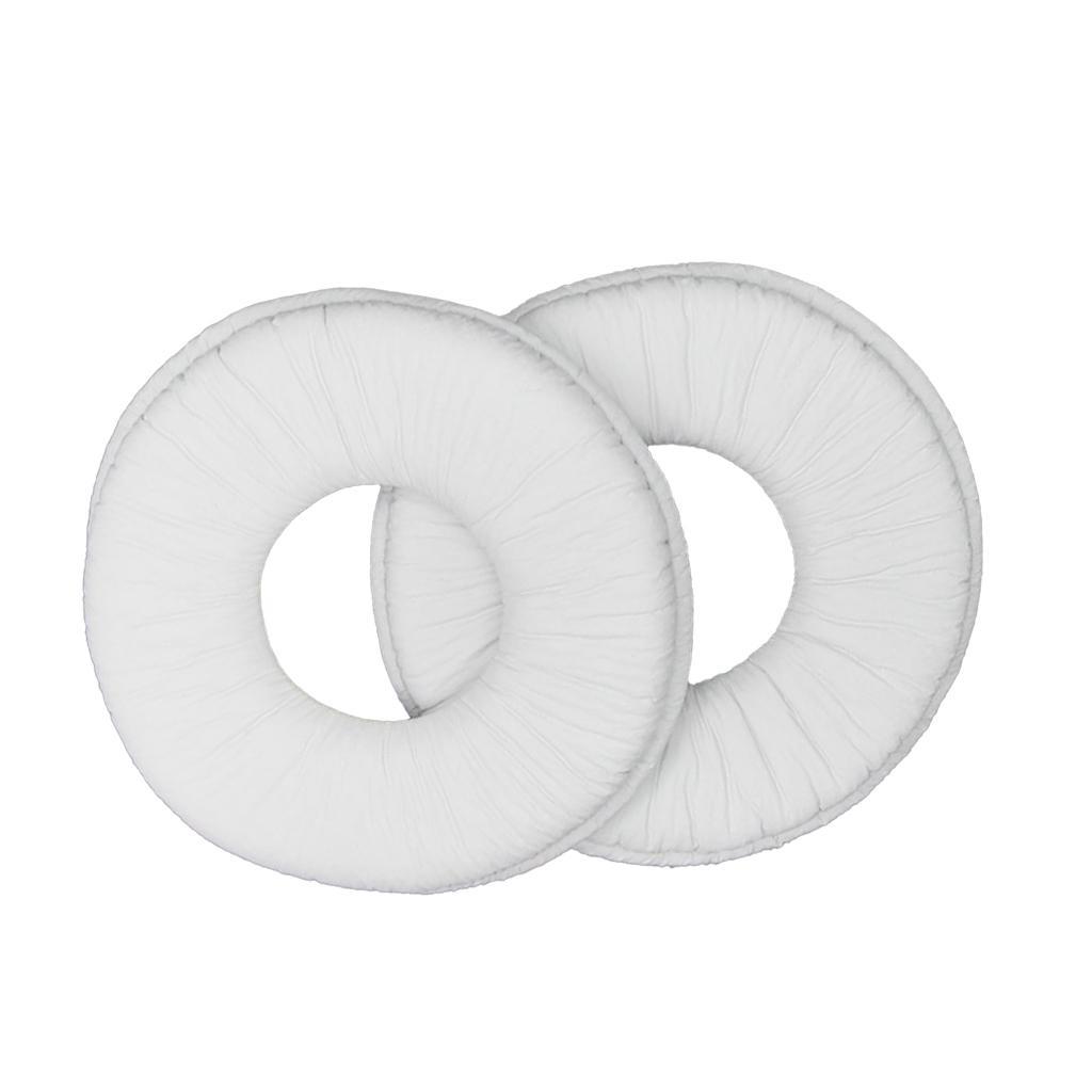 2Pairs Replacement Ear Pads Cushions For MDR-ZX110 Headphone White
