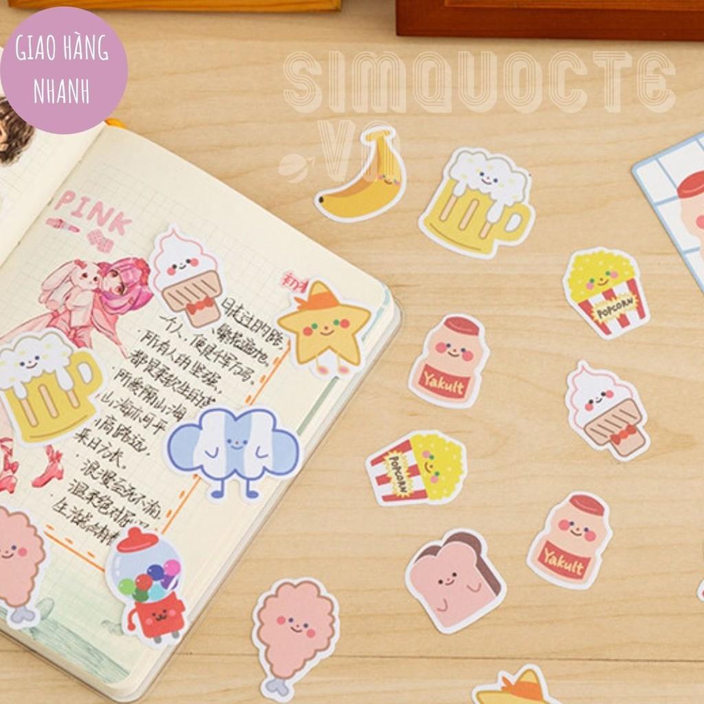 20 Sticker nhãn dán điện thoại sổ tay hình gấu kẹo dẻo phong cách hàn quốc dễ thương ST115