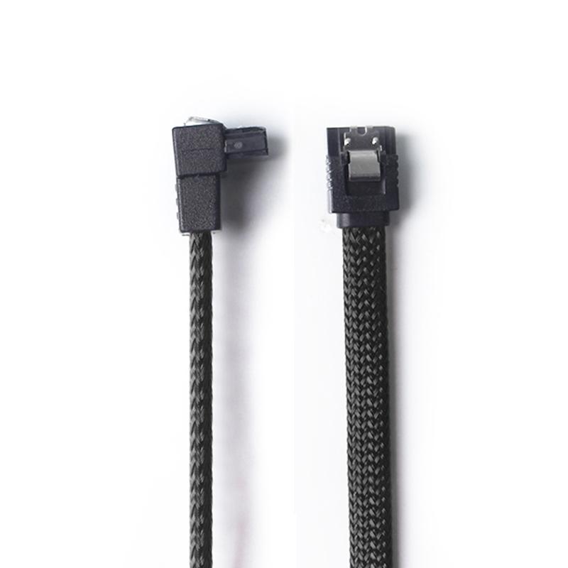 SSD HDD SATA 3.0 III Cáp dữ liệu đến SSD HDD DISK DRIVE CORD SATA3 thẳng góc bên phải 6GB/s cho bo mạch chủ MSI Gigabyte