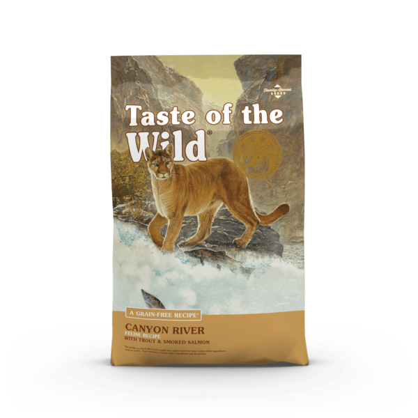 TASTE OF THE WILD CANYON RIVER - VỊ CÁ HỒI XÔNG KHÓI MÈO Bao 6,6kg