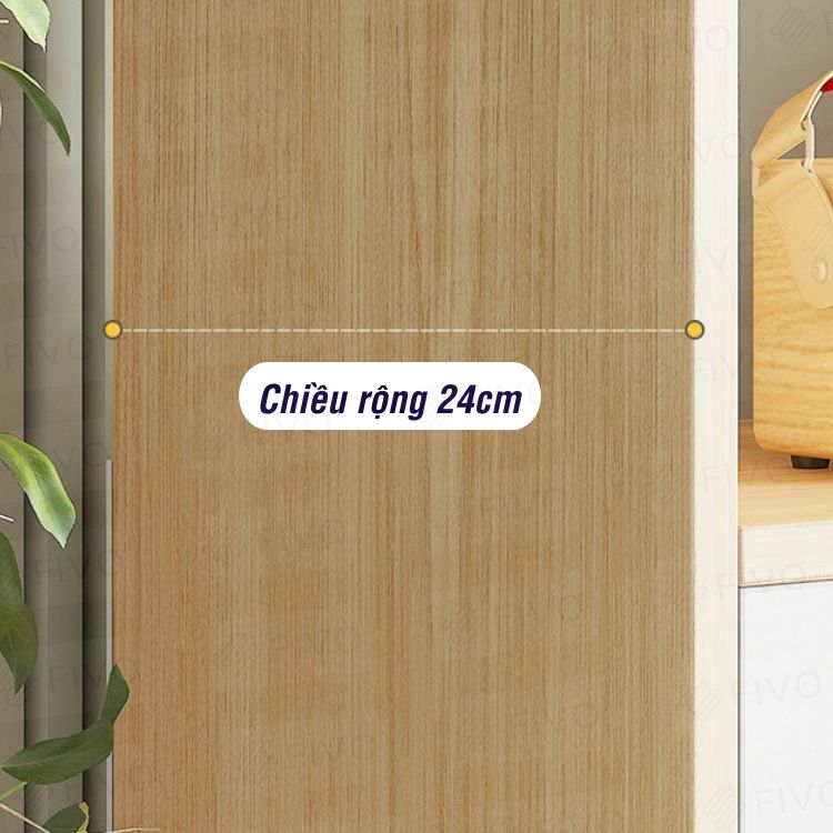 Tủ Đựng Sách Gỗ MDF FIVO FB61 (50 x 24 x 147cm) Phong Cách Hàn Quốc (Có Hộc Kéo)- Hàng Chính Hãng