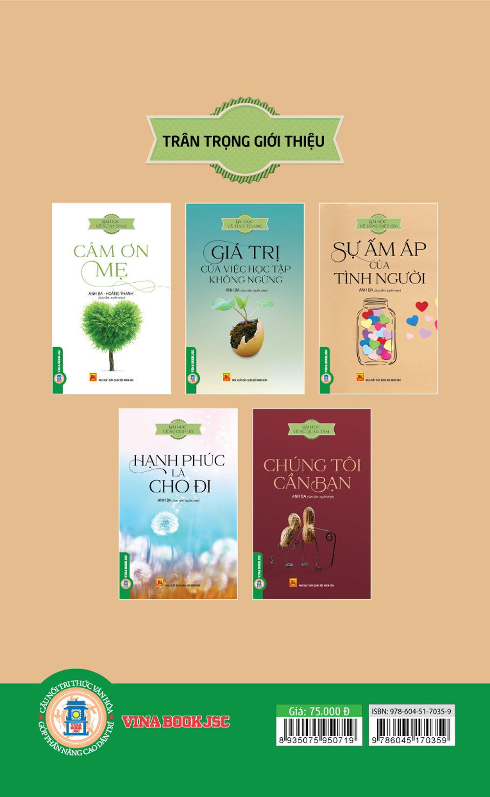 Combo 3 Cuốn Sách: Bài Học Về Sự Hy Sinh + Bài Học Về Tính Tự Giác + Bài Học Về Lòng Biết Ơn