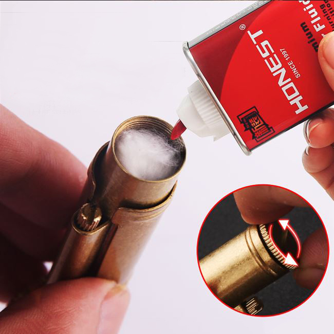 Bật Lửa Hột Quẹt Xăng Đá Honest BCZ-468 Cao Cấp Dễ Dàng Thay Phụ Kiện