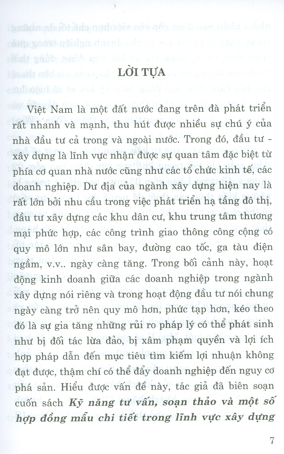 Kỹ Năng Tư Vấn, Soạn Thảo Và Một Số Hợp Đồng Mẫu Chi Tiết Trong Lĩnh Vực Xây Dựng (Luật gia Trương Ngọc Liêu)