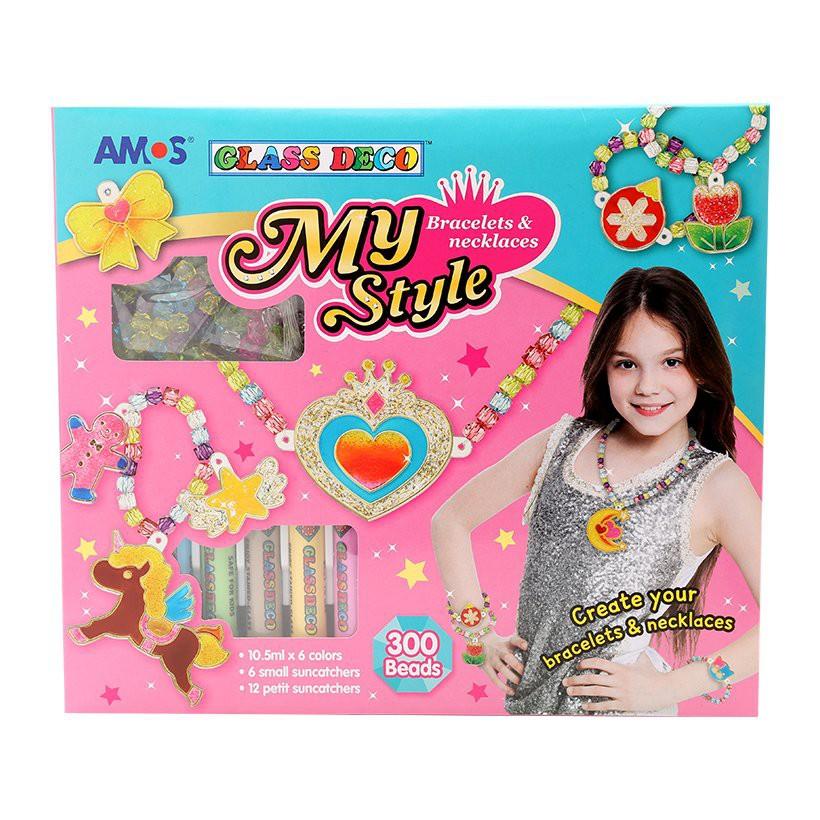 Màu vẽ trang trí nhập khẩu Hàn Quốc AMOS Glass Deco My Style Bracelets & necklaces SD10P6-MSB