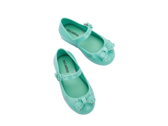 Giày thơm Mini Melissa Nơ viền xanh (full tag box)