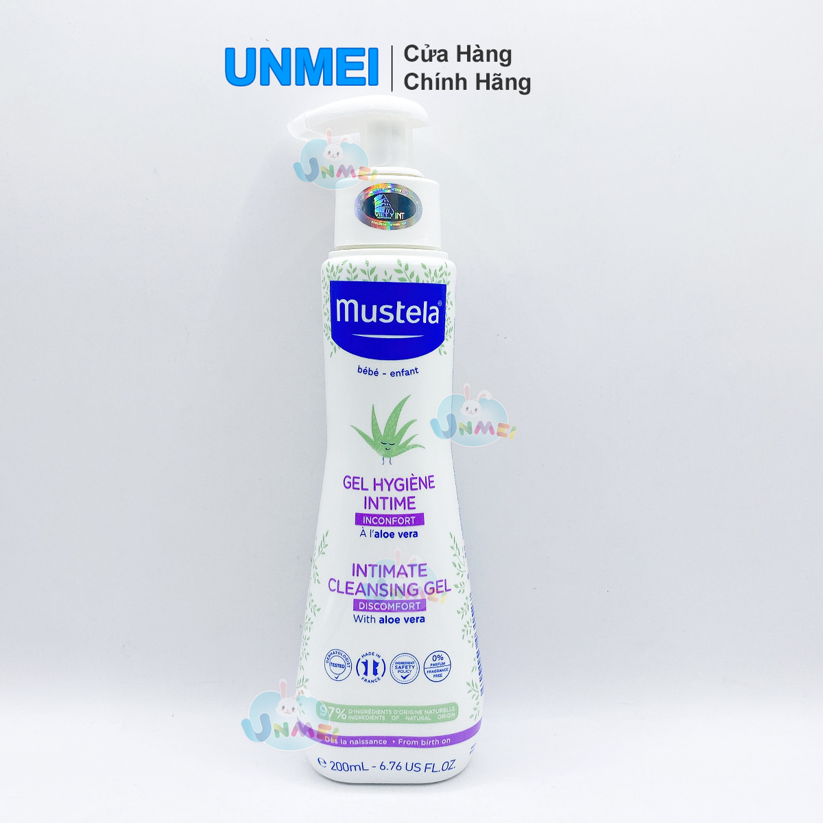 Gel Vệ Sinh Phụ Khoa Cho Trẻ Sơ Sinh Em bé &amp; Mẹ Mustela 200ml