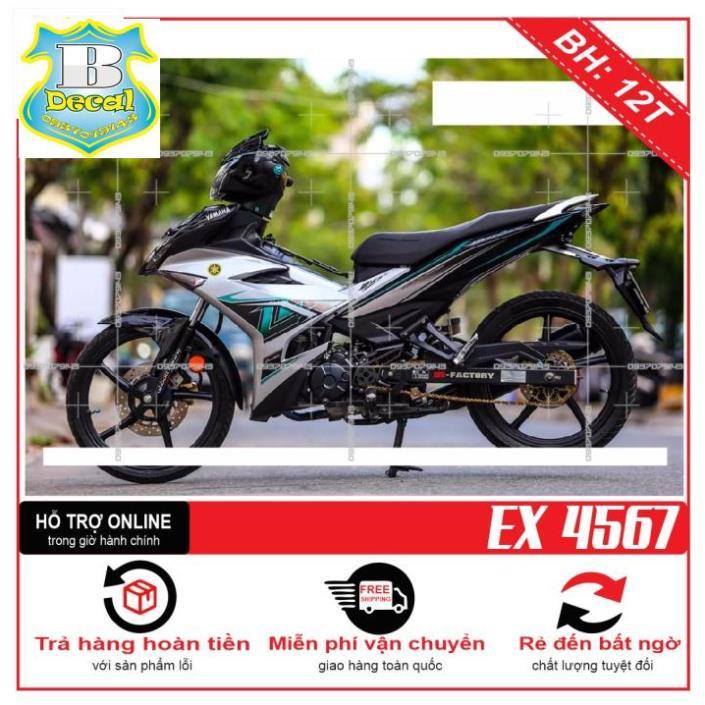 Tem rời dành cho EX 150 LC BẠC ĐEN