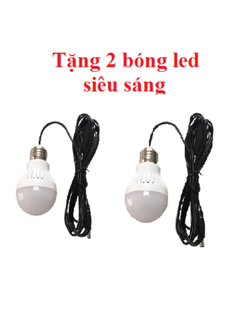 (Tặng đèn led siêu sáng) Quạt đứng Năng lượng mặt trời chất lượng cao, công suất lớn, có điều khiển từ xa và pin lithium tích điện