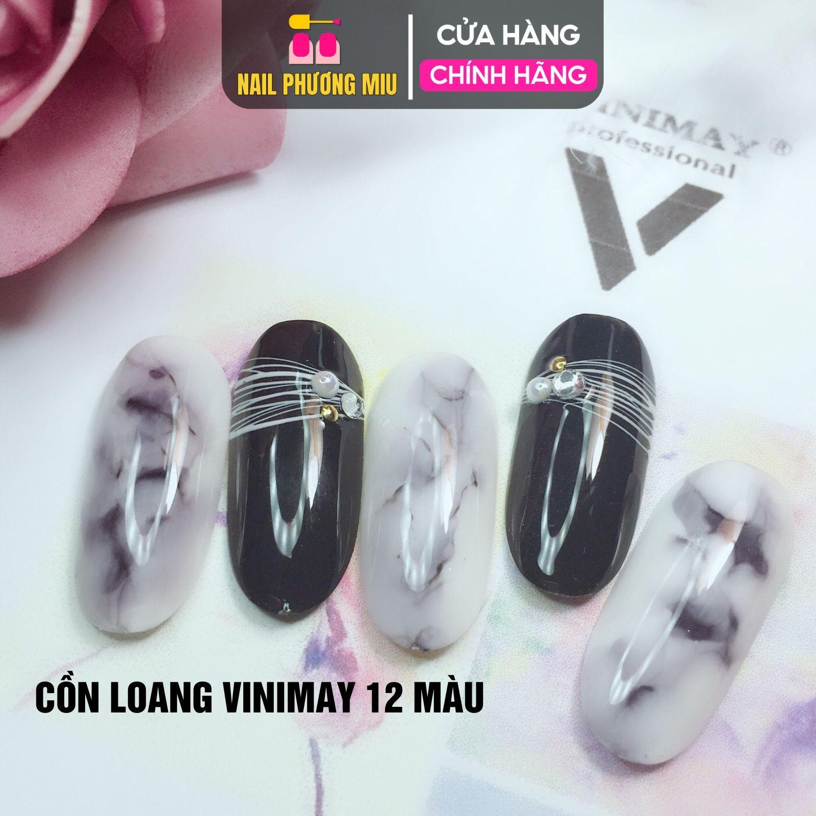 Set 12 Lọ Cồn Loang Vinimay Cao Cấp Chai 15ml Tạo Loang Nhanh Khô, Dễ Mix Màu Sơn Phụ Kiện Chuyên Dùng Trong Làm Nail