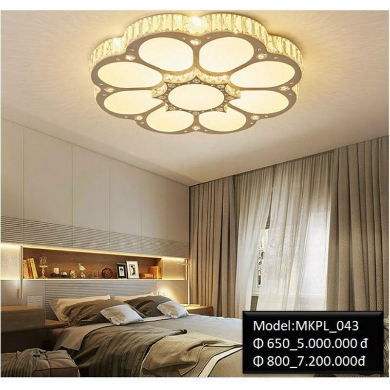 MKPL_041-043 - Đèn mâm áp trần phale chuẩn K9 , đèn phòng khách, đèn trang trí trần hiện đại