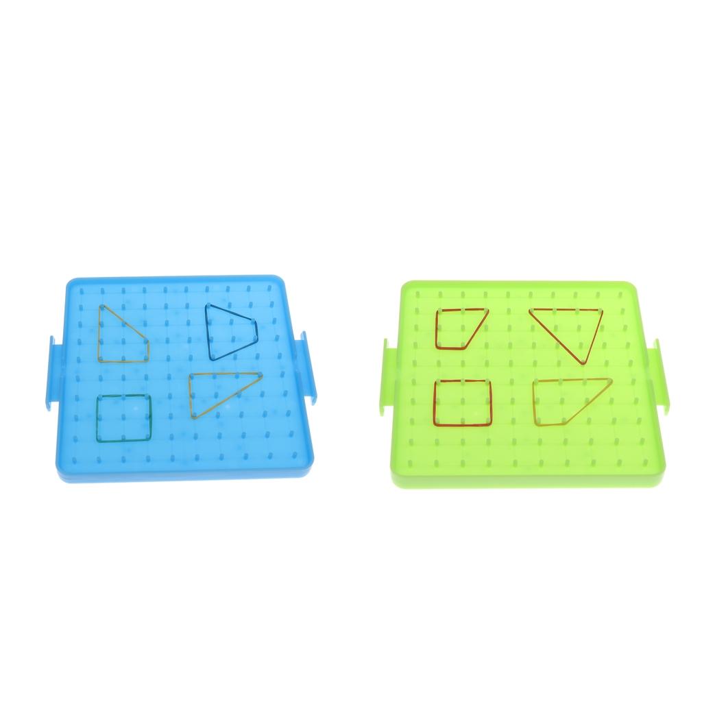 Giáo Dục Trợ Nhựa Geoboard Hình Học Giảng Dạy Nhạc Cụ Sơ Cấp