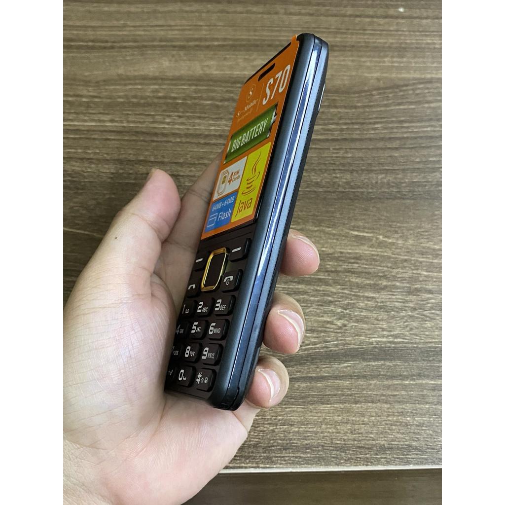 Điện Thoại S-Mobile S70 - 4 Sim - Pin Khủng 3000 mAh - Loa Cực To - Lướt Mạng - Mới Full Box-Bảo Hành 06 Tháng