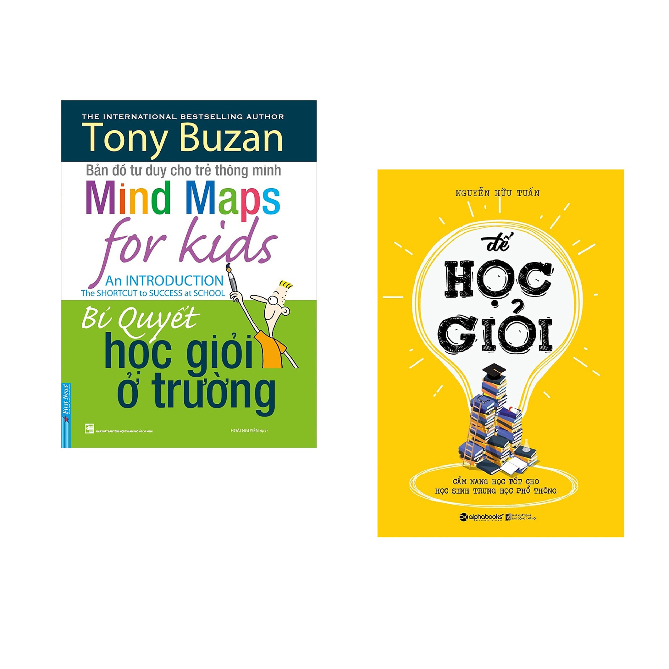 Combo 2 cuốn sách:  Tony Buzan - Bí Quyết Học Giỏi Ở Trường + Để Học Giỏi