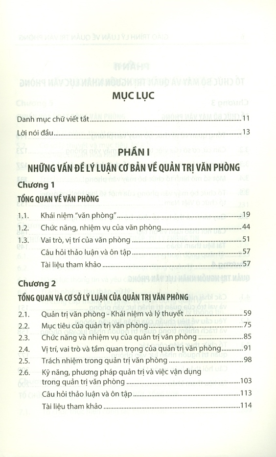 Giáo Trình Lý Luận Về Quản Trị Văn Phòng