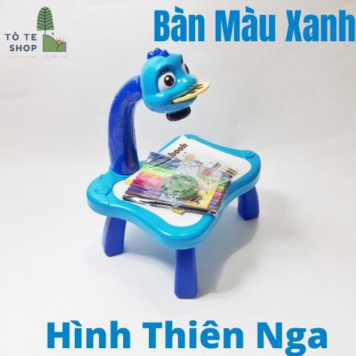 Bàn vẽ có đèn chiếu sáng 24 hình có thể phát nhạc, đèn chiếu vẽ tranh, bàn vẽ thông minh kèm máy chiếu cho bé tập vẽ