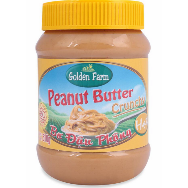 Bơ Đậu Phộng Hạt Golden Farm (510g)