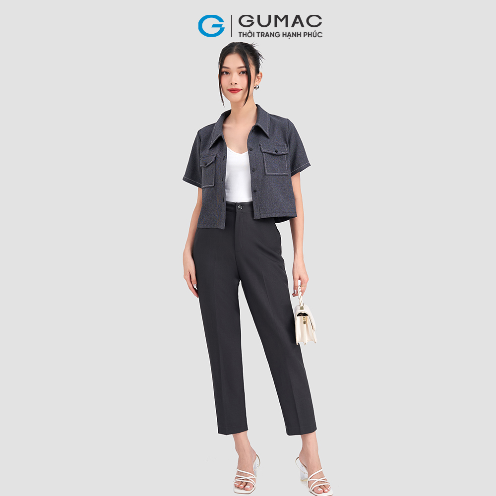 Quần tây không đỉa QC12046 thời trang GUMAC