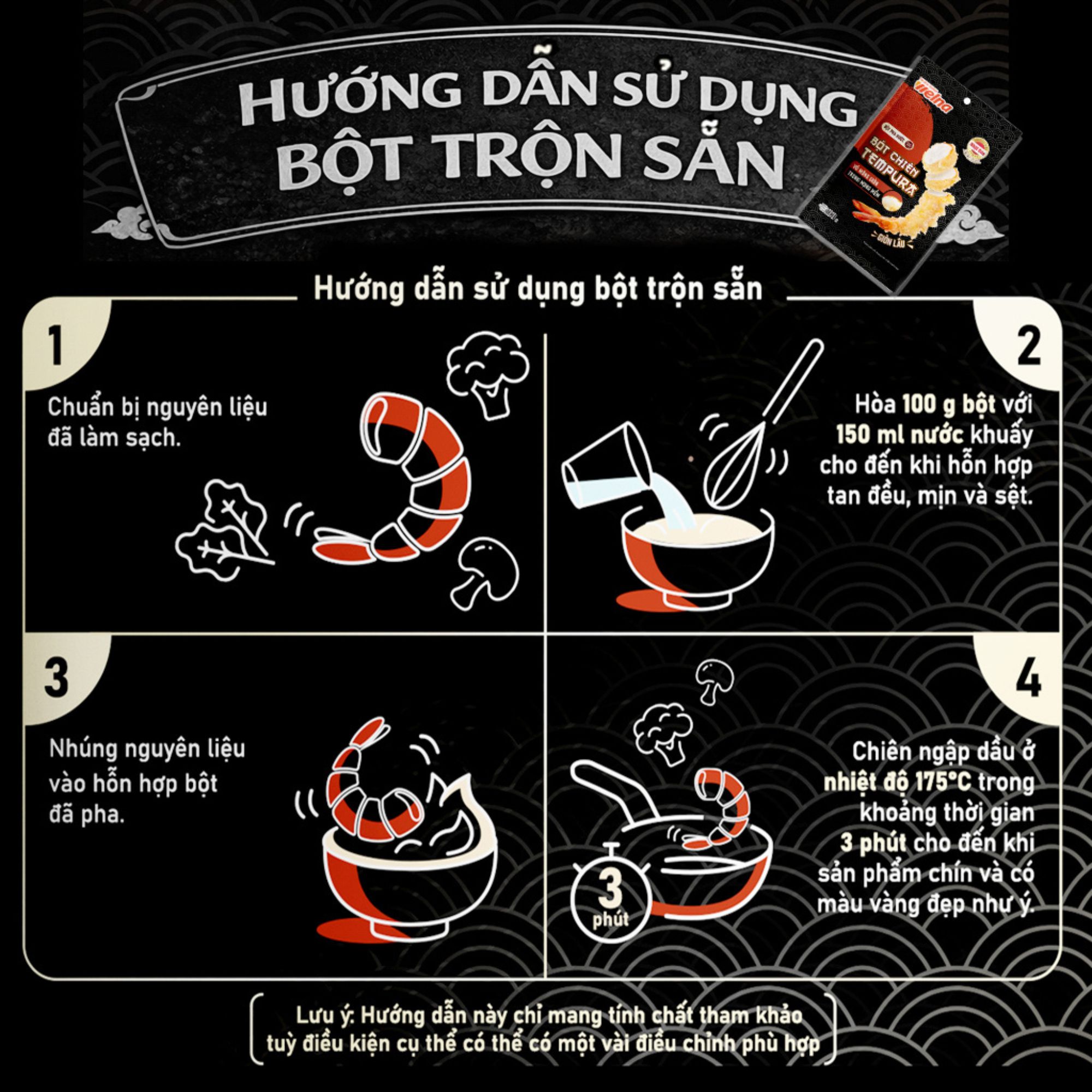 Bột Chiên Tempura Gói 100g Vỏ Mỏng Giòn Trong Mọng Mềm - Nisshin Seifun Welna